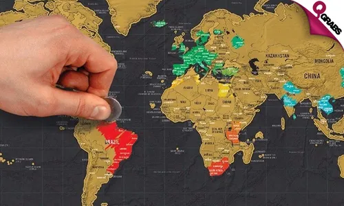 Scratch-off World Map Poster!